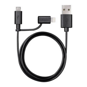 VARTA 57943 - USB-kábel csatlakozóval Lightning és Micro USB