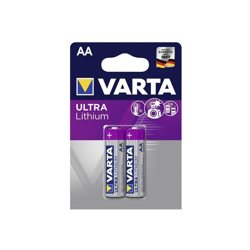 Varta 6106 - 2 db Líthium elem PROFESSIONAL AA 1,5V