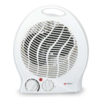 Ventilátor fűtőelemmel 1000/2000W/230V fehér