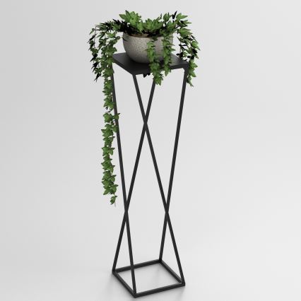 Virágállvány 100x24 cm fekete