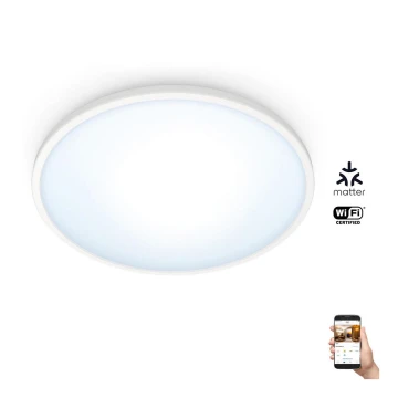 WiZ - LED Dimmelhető mennyezeti lámpa SUPERSLIM LED/14W/230V 2700-6500K Wi-Fi fehér