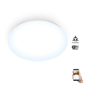 WiZ - LED Dimmelhető mennyezeti lámpa SUPERSLIM LED/17W/230V 4000K Wi-Fi