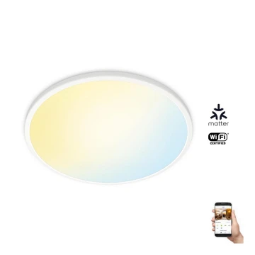 WiZ - LED Dimmelhető mennyezeti lámpa SUPERSLIM LED/22W/230V 2700-6500K Wi-Fi fehér