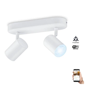 WiZ - LED Dimmelhető spotlámpa IMAGEO 2xGU10/4,9W/230V 2700-6500K Wi-Fi CRI 90 fehér