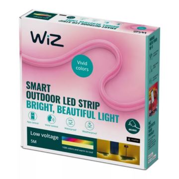 WiZ - LED RGBW Dimmelhető kültéri szalag 5m LED/24W/230V 2700-5000K Wi-Fi IP65