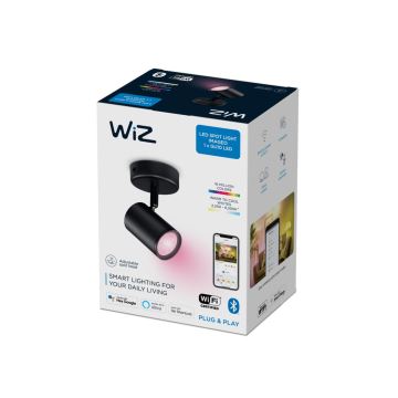 WiZ - LED RGBW Dimmelhető spotlámpa IMAGEO 1xGU10/4,9W/230V CRI 90 Wi-Fi fekete