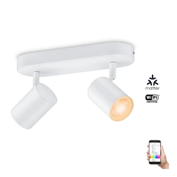 WiZ - LED RGBW Dimmelhető spotlámpa IMAGEO 2xGU10/4,9W/230V 2200-6500K Wi-Fi CRI 90 fehér