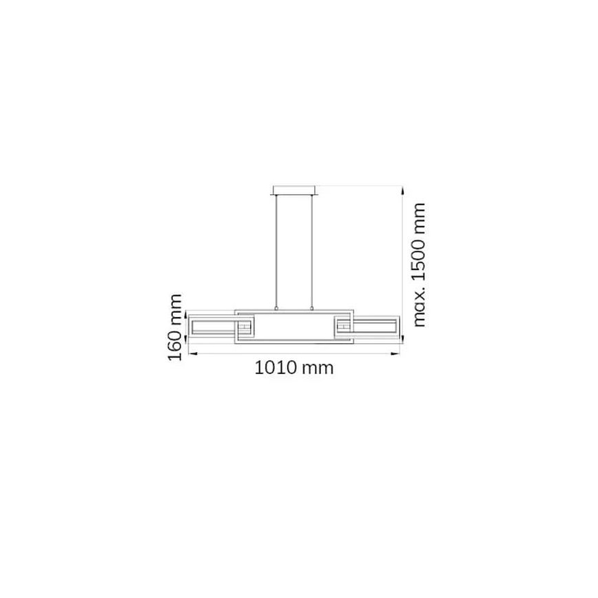 Wofi 6133.03.64.9000 - LED Dimmelhető csillár zsinóron MURIEL LED/26W/230V