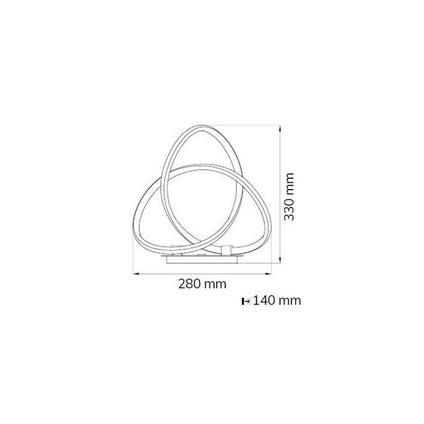 Wofi 8134.01.88.9000 - LED Dimmelhető asztali lámpa INDIGO LED/19W/230V