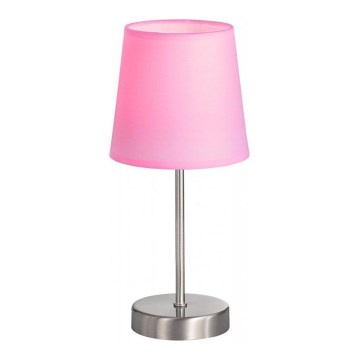Wofi 832401949000 - Asztali lámpa CESENA 1xE14/42W/230V rózsaszín