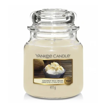 Yankee Candle - Illatosított gyertya COCONUT RICE CREAM központi 411g 65-75 órás