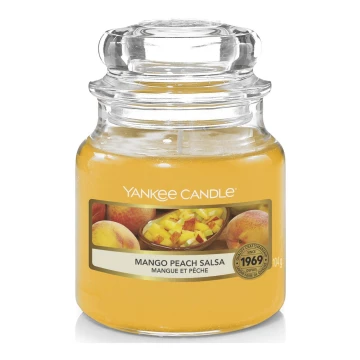 Yankee Candle - Illatosított gyertya MANGO PEACH SALSA kicsi 104g 20-30 órás