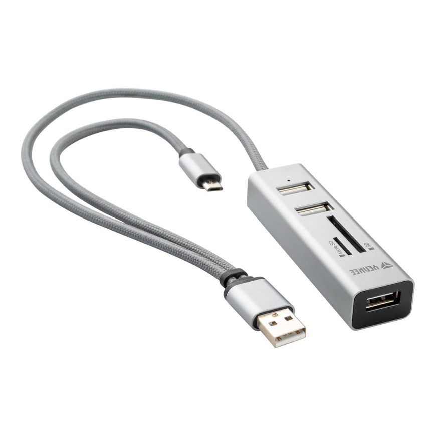 Yenkee - USB Elosztó 2.0 és OTG és kártyaolvasó