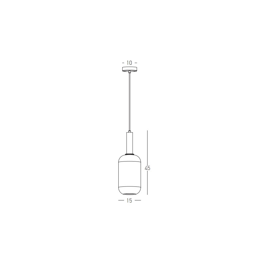 Zambelis 22070 - Csillár zsinóron 1xE27/40W/230V átm. 15 cm arany