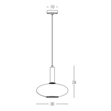 Zambelis 22072 - Csillár zsinóron 1xE27/40W/230V átm. 30 cm arany